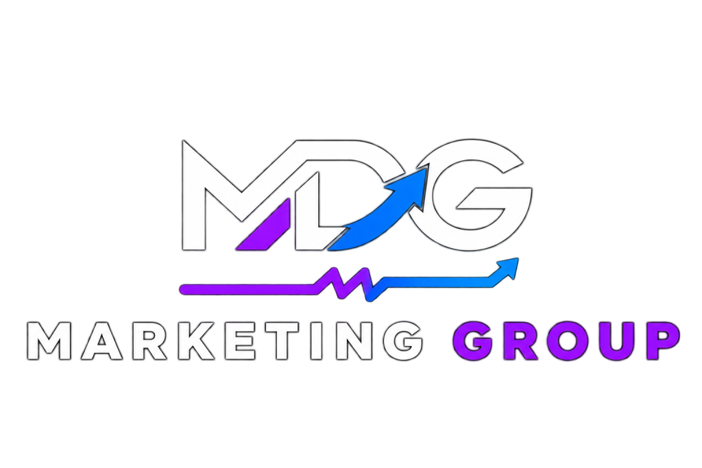 Logotipo de MDG Marketing Group, agencia de marketing digital
